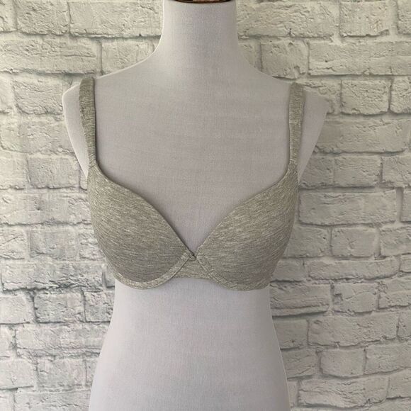 Nautica intimates push up bra w/adjustable strap 36B brand new grey - Picture 1 of 9